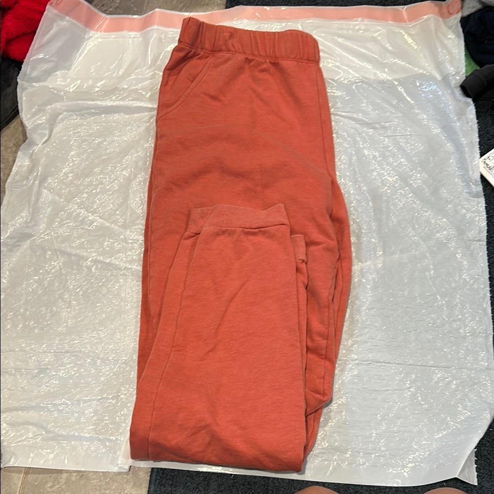 Wonder Nation Kids Terracotta Jogger Pants